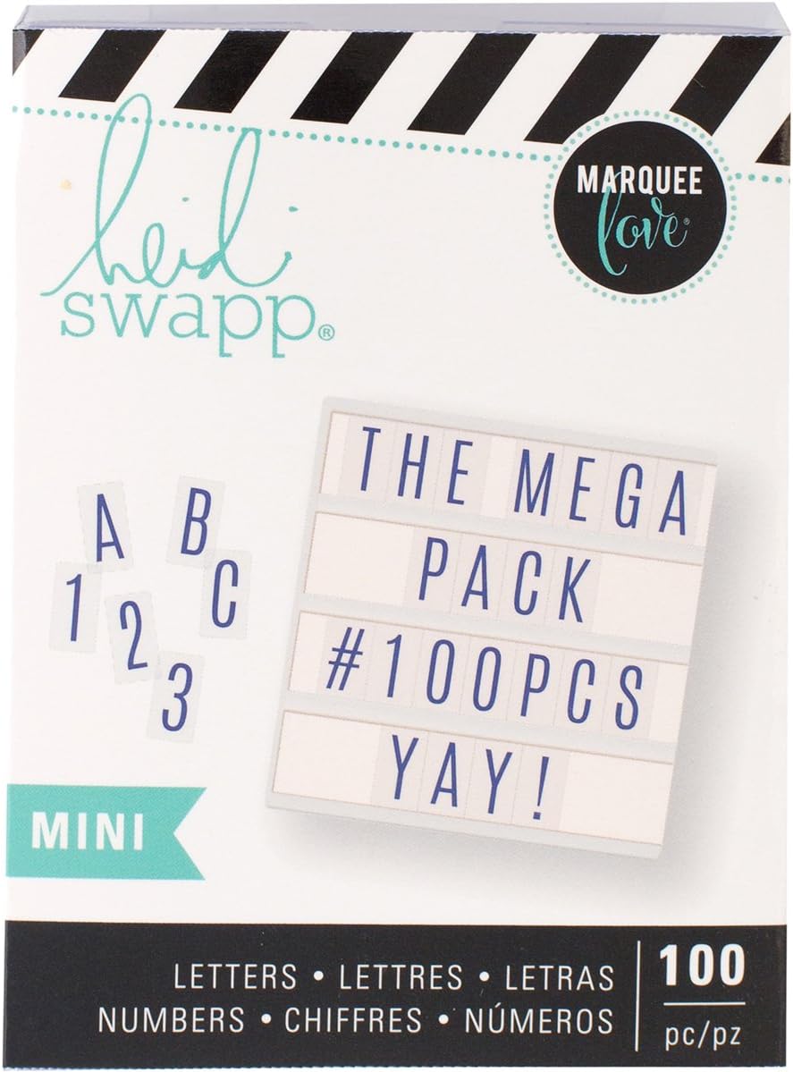 Heidi Swapp (ハイディスワップ) Mini Pack - HS - Lightbox - Mega - Blue (100 Piece) 313740