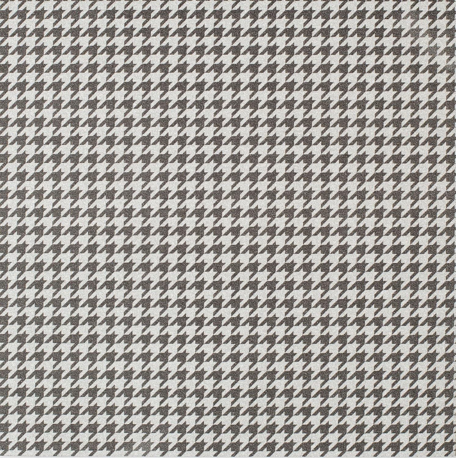 【スーパーSALE 】Specialty Paper - AC - 8.5 x 11 - Black and White Houndstooth 320042