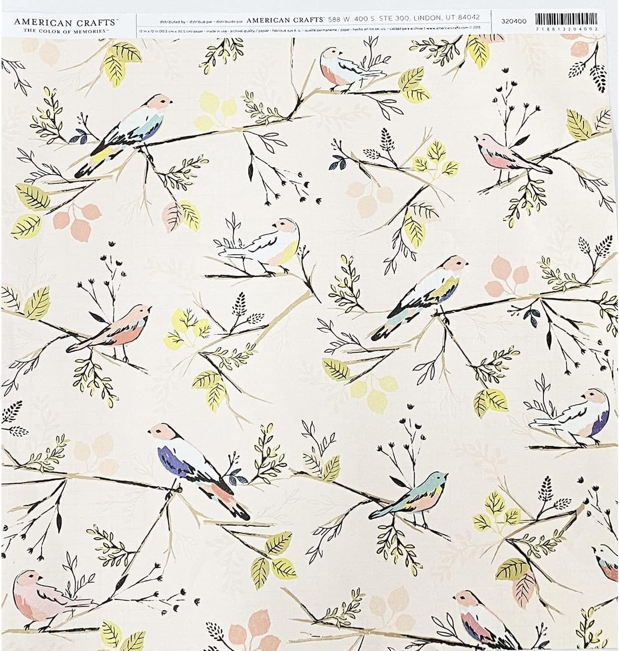 Open Stock - AC - 12 x 12 - Patterned Paper - Single Sided - Kindred 320400
