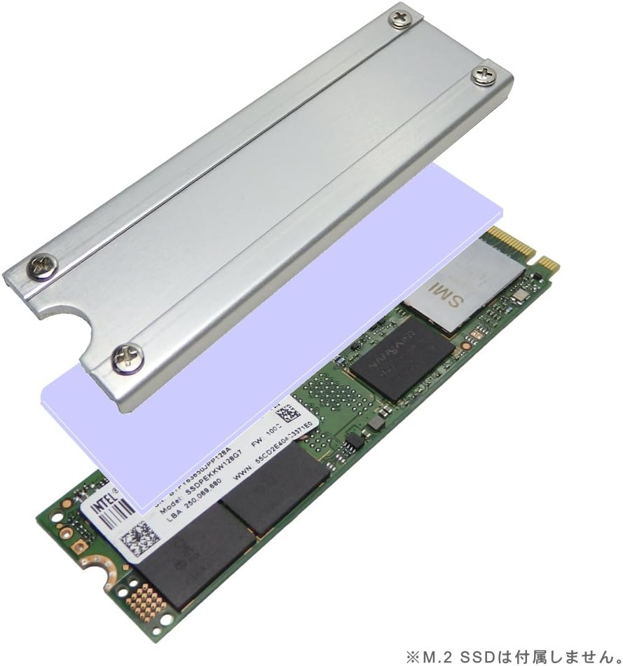 長尾製作所　M.2 SSD用ヒートシンクカバーSS-M2S-HS02