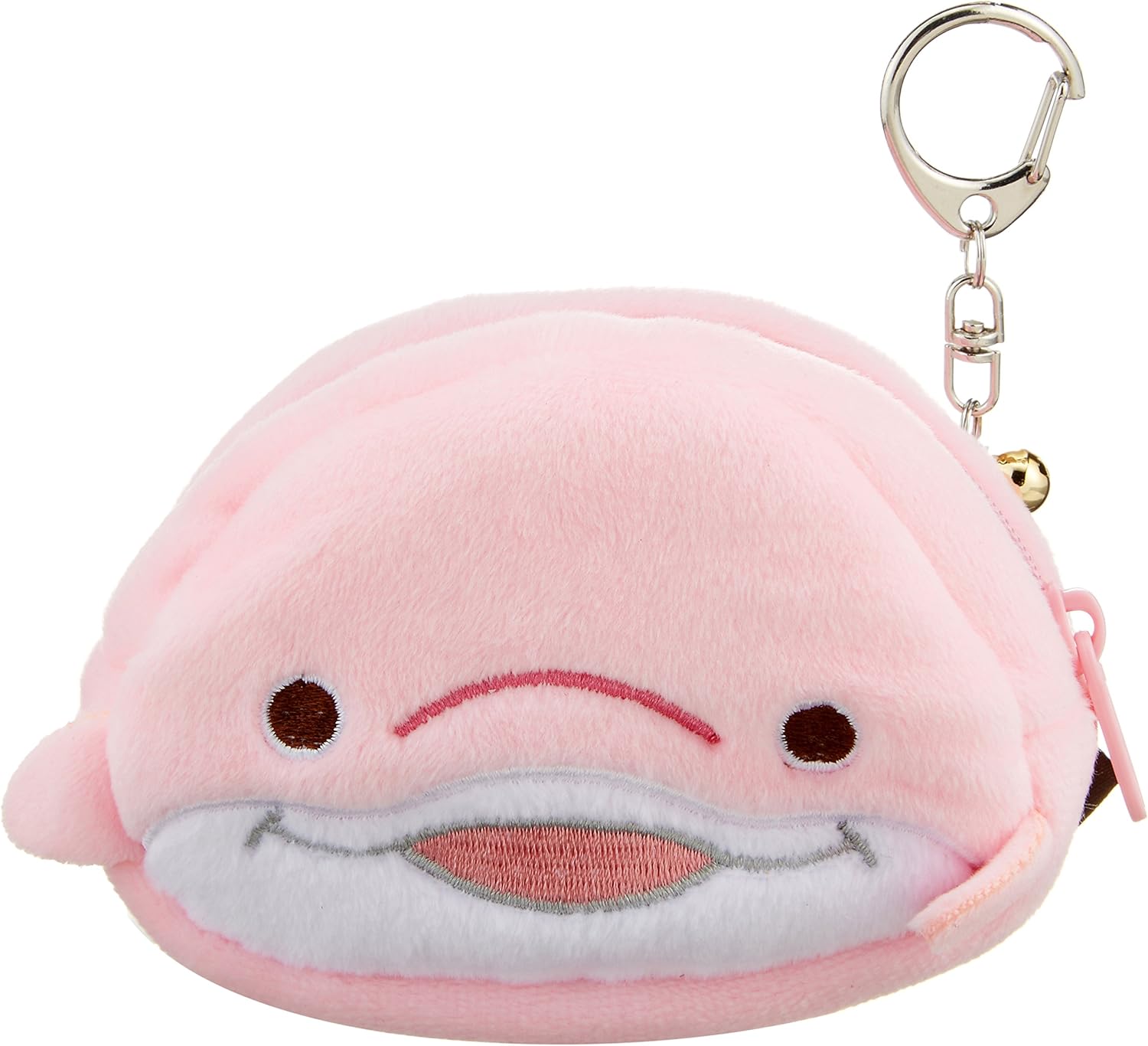 【スーパーSALE 】アニマルフェイスポーチ イルカ ピンク