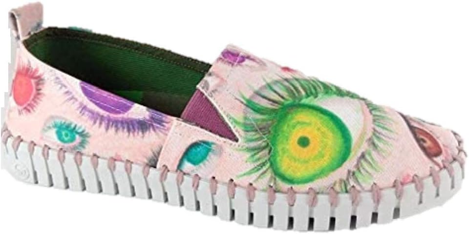SLOWWALK 10783W MOONIC-W PRINT BEIG FOSIL WHITE スローウォーク スリッポン 10783W マルチカラー 36