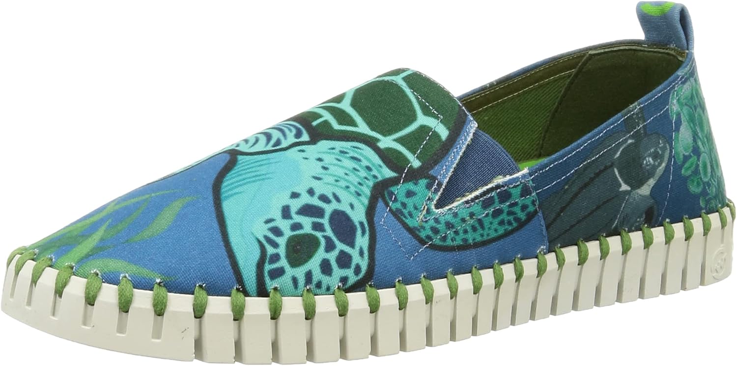 SLOWWALK 10786 VERONICA PRINT NAVY FOSIL WHITE スローウォーク スリッポン 10786 ネイビープリントxホワイト 41