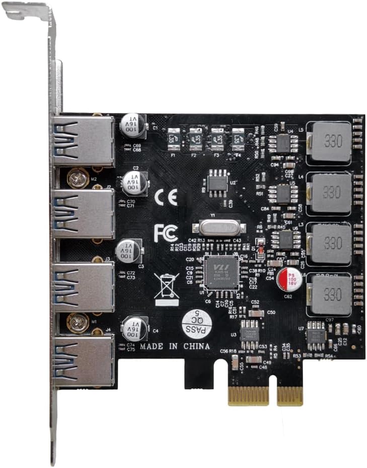 エアリア USB3.0 TypeA 4ポート PCI Express x1 接続 VLI VL805 補助電源不要 UASP対応 SD-PEU3-4P