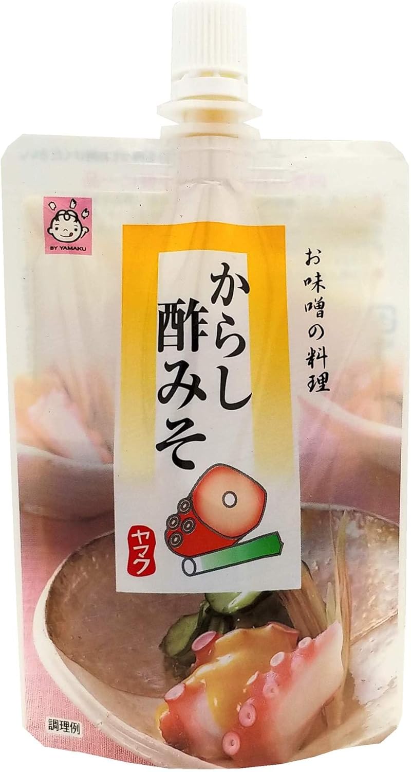 【セット販売】ヤマク食品 からし 酢みそ スタンドパック 100g 10個セット