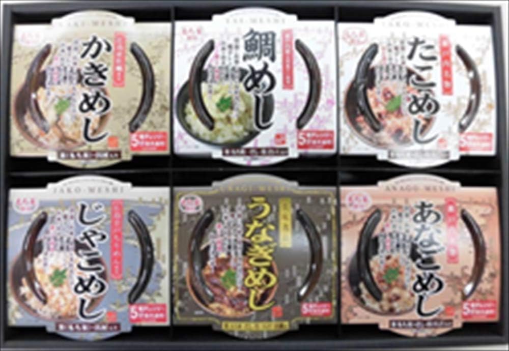 レンジで簡単調理！6種の炊き込みご飯セット