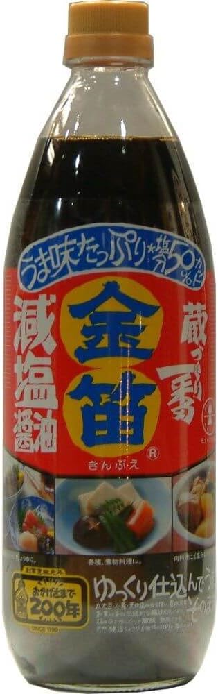 金笛 減塩醤油 1 L