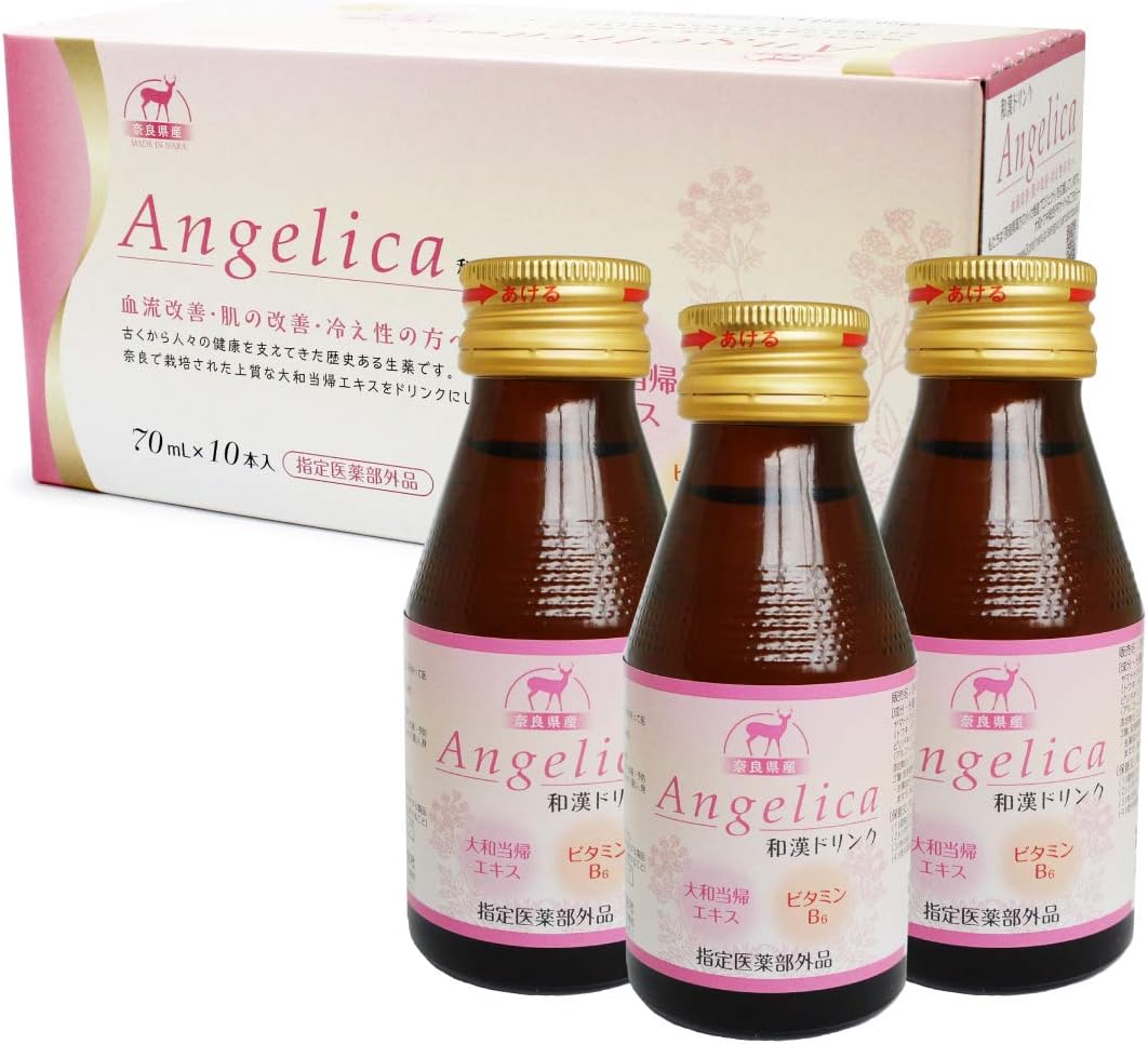 (医薬部外品)Anjelica 当帰ドリンク 冷え性改善 70ml ×10本入り