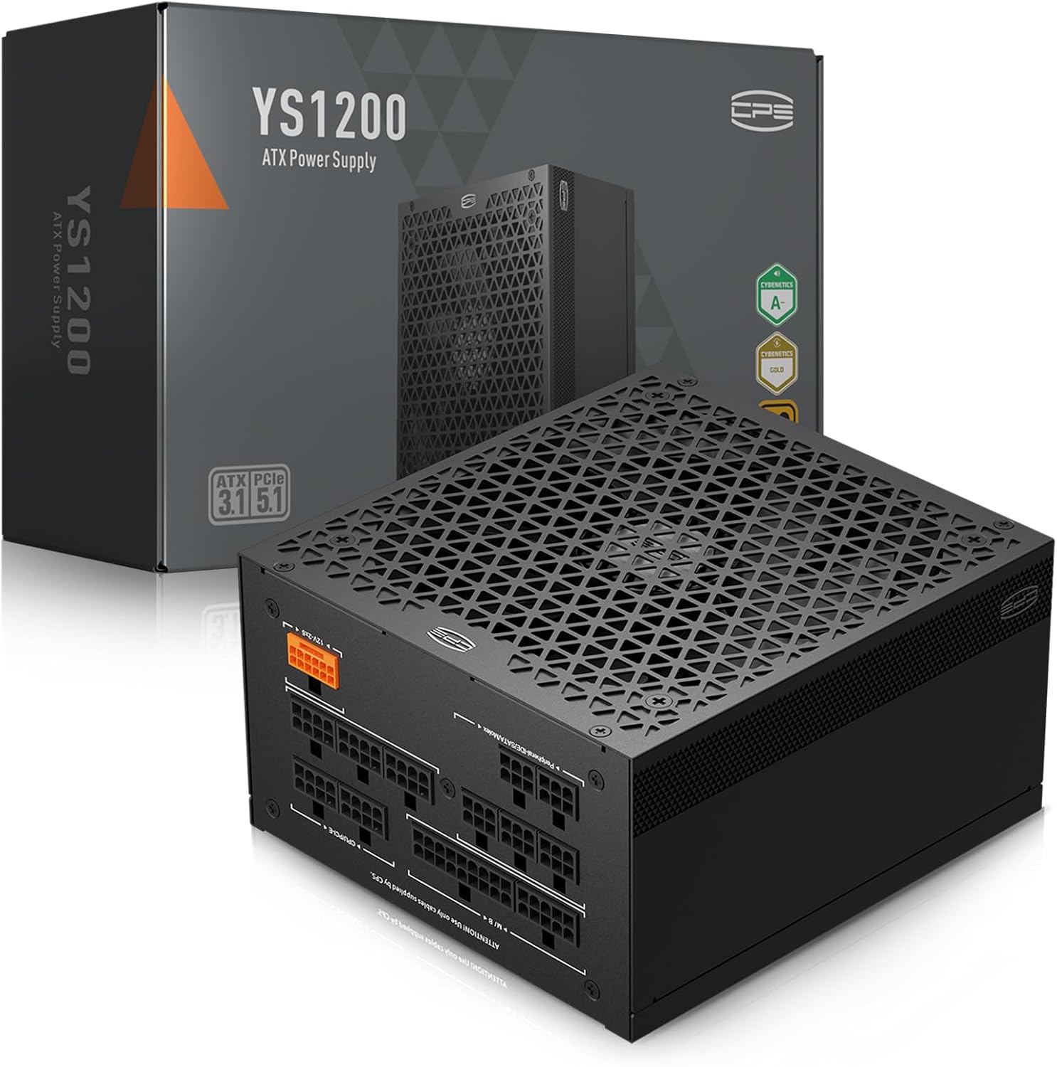 CPS Seasonic製 80PLUS GOLDおよびCybenetics GOLD認証 1200W ATX電源ユニット YS1200【日本正規代理店】