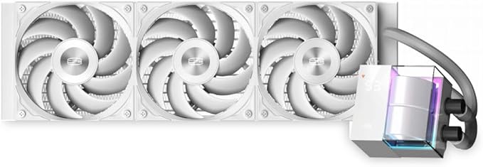 PCCOOLER｜ピーシークーラー 水冷CPUクーラー 120mmファンx3 LGA115X/1200/1700/18XX/20XX・AM4/AM5 ホワイト DS360-WH