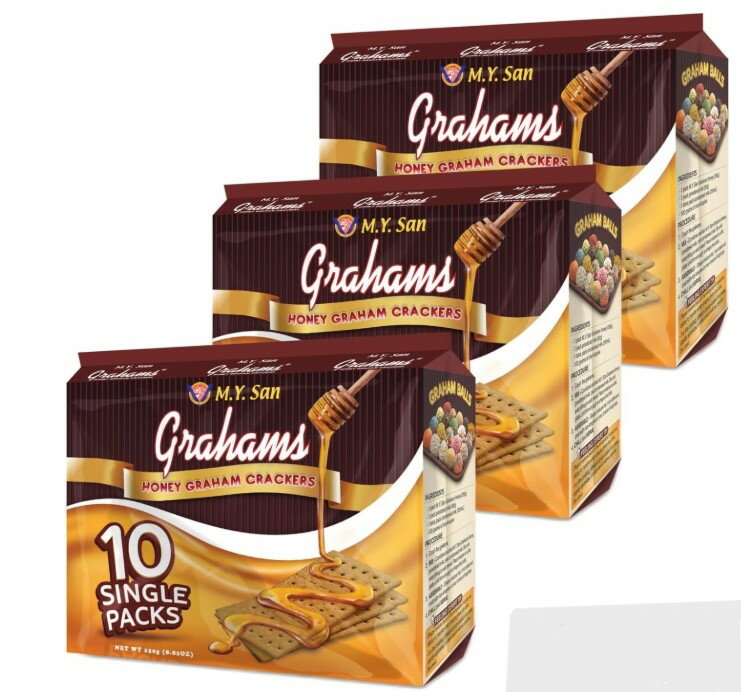 Rakuten - グラハムハニークラッカー10パック入り / M.Y. San GRAHAMS HONEY CRACKERS 25g x 10pack (3個）