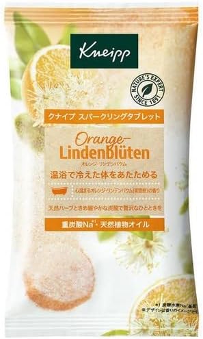 【送料無料】クナイプ スパークリングタブレット オレンジ・リンデンバウムの香り 50g