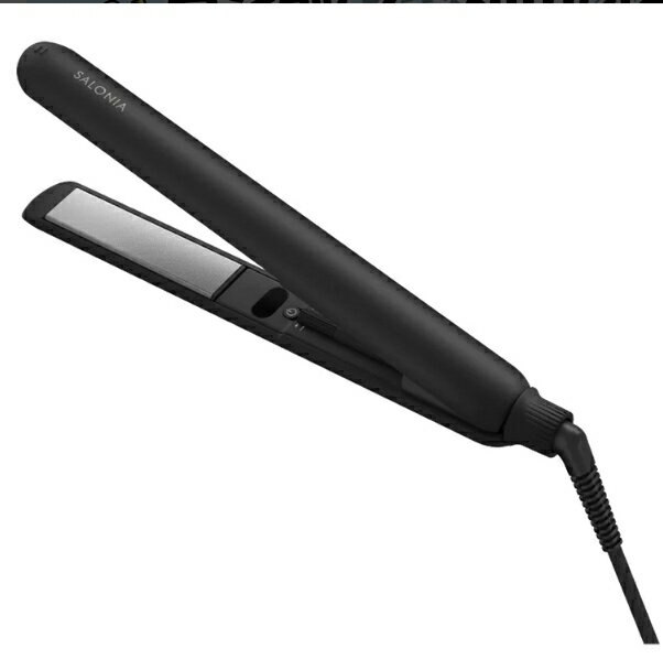 SALONIA スムースシャイン ストレートヘアアイロン ブラック 24mm
