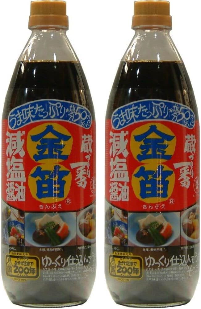 金笛 減塩醤油(1L)＊2本
