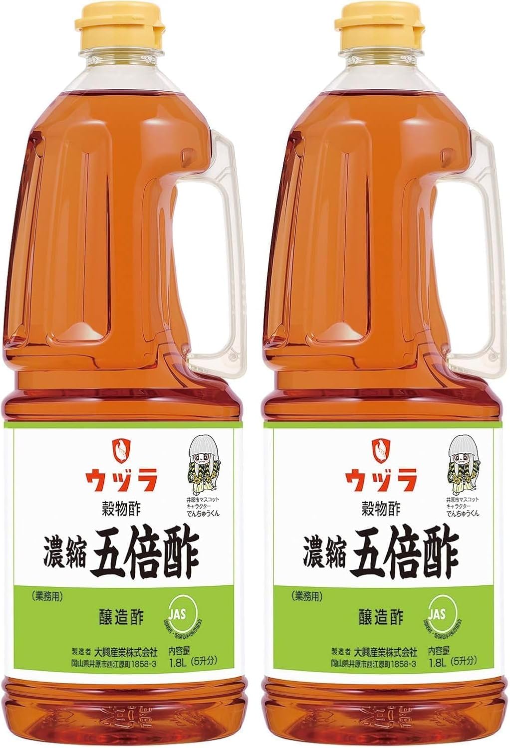 大興産業 ウヅラ酢 濃縮五倍酢 1.8L＊2本