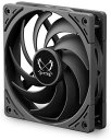 【送料無料】SCYTHE オリジナル設計12cmケースファン 新開発渦巻状フィン Wonder Snail 2400 PWM 240rpm WS1225FD24-P