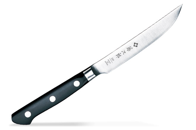 【楽天1位】【燕三条製】包丁 ステーキナイフ 120mm 藤次郎 V金10号 ステンレス 口金付 4寸 日本製 CLASSIC 人気 すごく よく 切れる 調理器具 キャンプ バーベキュー BBQ 肉切り プレゼント ギフト ラッピング無料 贈り物 お祝い 結婚祝い 出産祝い 送料無料