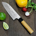【楽天1位】包丁 三徳包丁 165mm ダマスカス ステンレス V金10号 片山打刃物 片山雄太 欅柄 日本製 越前打刃物 すごく よく 切れる ほうちょう さ...