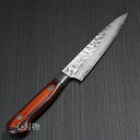 【楽天1位】包丁 ペティナイフ 120mm 33層ダマスカス V金10号 ステンレス 槌目 鍛造 ミルフィーユ 4寸 堺孝行 日本製 すごく よく 切れる ほう...