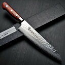 【楽天1位】包丁 牛刀 210mm 33層ダマスカス ステンレス V金10号 槌目 7寸 堺孝行 ミルフィーユ すごく よく 切れる 万能包丁 ほうちょう ギフ...