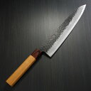 【楽天1位】包丁 牛刀 240mm 8寸 青紙スーパー 堺孝行 黒槌目 黒打 黒打ち 日本製 和牛刀 ステンレス シェフナイフ プロ 業務用 本職用 すごく よ...
