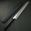 【楽天1位】包丁 柳刃 切付柳刃 300mm 白一鋼 白虎 堺孝行 黒石目鞘 黒檀八角水牛両輪