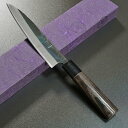 【楽天1位】包丁 ペティナイフ 150mm 本久一 青紙鋼 黒打 5寸 栗木柄 本久一刃物 日本製 よく 切れる ほうちょう 果物ナイフ 調理器具 送料無料 プ...