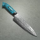 【楽天1位】包丁 ペティナイフ 150mm 佐治打刃物 槌目 スーパーゴールド2 粉末ハイス鋼 5寸 ブルーターコイズ柄 ダイヤ仕上 佐治武士 日本製 越前打刃...