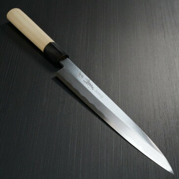 包丁 柳刃 210mm 郷右馬允義弘 上作 白紙2号 鞘付 水牛柄 山脇刃物製作所 made in 堺 7寸