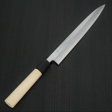 包丁 柳刃240mm 郷右馬允義弘 上作 白紙2号 鞘付 水牛柄 山脇刃物製作所 made in 堺 8寸