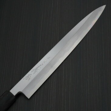 包丁 柳刃240mm 郷右馬允義弘 上作 白紙2号 鞘付 水牛柄 山脇刃物製作所 made in 堺 8寸