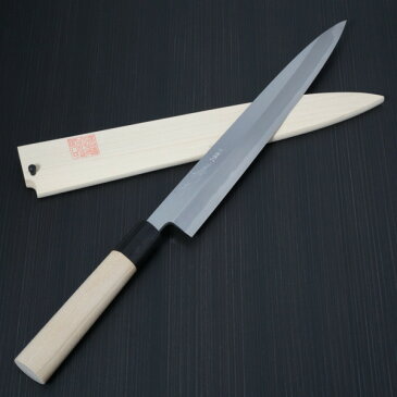 包丁 柳刃270mm 郷右馬允義弘 上作 白紙2号 鞘付 水牛柄 山脇刃物製作所 made in 堺 9寸