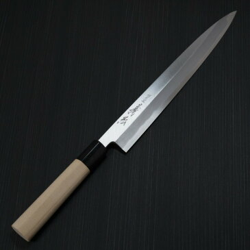 包丁 柳刃270mm 郷右馬允義弘 上作 白紙2号 鞘付 水牛柄 山脇刃物製作所 made in 堺 9寸