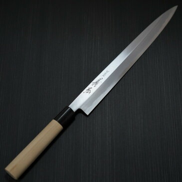 包丁 柳刃300mm 郷右馬允義弘 上作 白紙2号 鞘付 水牛柄 山脇刃物製作所 made in 堺 1尺