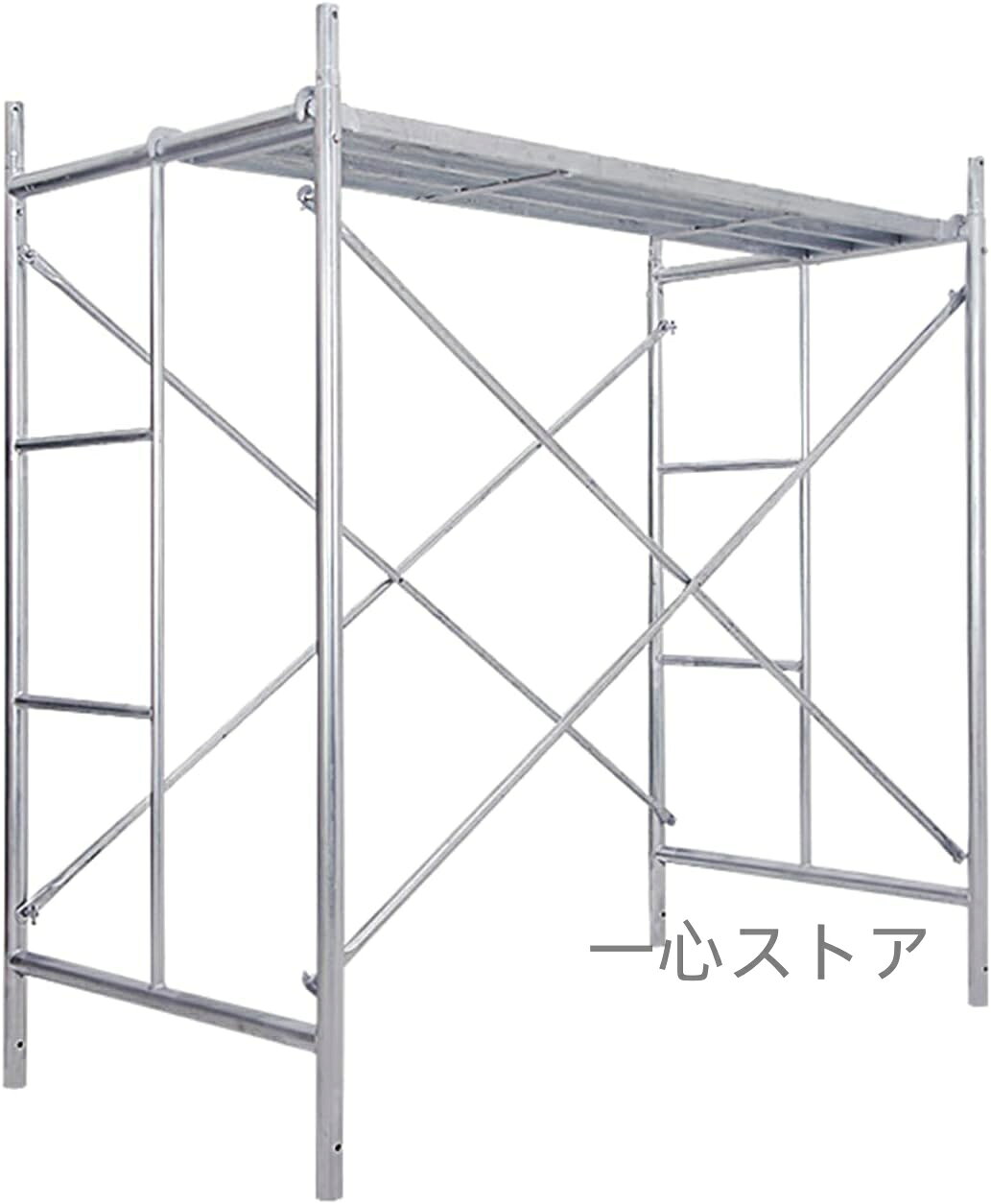 足場 高所作業台、作業ステップ、足場、移動作業台、折りたたみ足場、作業用階段、足場板、太い鋼管、組み立て簡単、移動はしご、携帯作業台、滑り止め、ワイドツール 2.0厚い 170*95*180