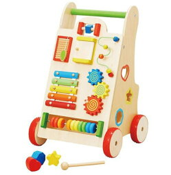 手押し車 木のおもちゃ 歩行器 知育玩具 ベビーファーストウォーカー つかまり立ち 幼児 家 室内遊び