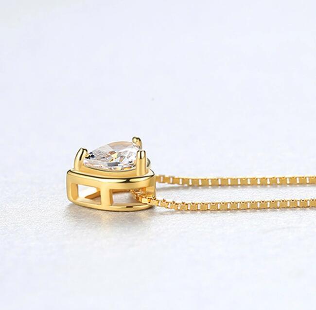 ネックレス 40+5cm アジャスター 引き輪 シルバー925 ホワイト ブルー グリーン 全12色 イエローゴールド ベネチアンチェーン モチーフ ハート cn0119