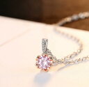 ネックレス スクリュー 40+5cm アジャスター 引き輪 キュービックジルコニア シルバー925 ピンク ピンクゴールド シルバー 小豆 アズキチェーン 中粒...