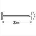 【マラソン本日当店ポイント3倍】 送料無料 トスカバノック バノックピン タグピン US-35 長さ35mm ナチュラル アイエスショップ