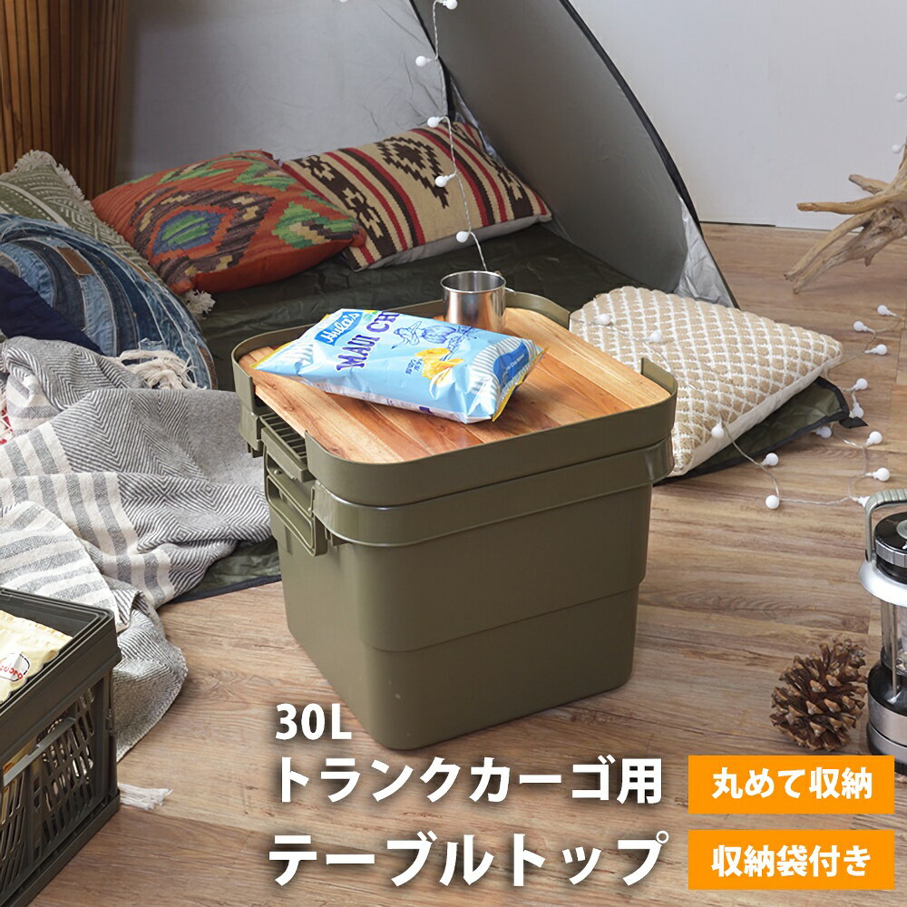 【送料無料】テーブルトップ トランクカーゴ 天板のみ 天板 30L用 無印良品 ポリプロピレン頑丈収納ボックス 小 対応 JACK MARIE JKM RISU リス