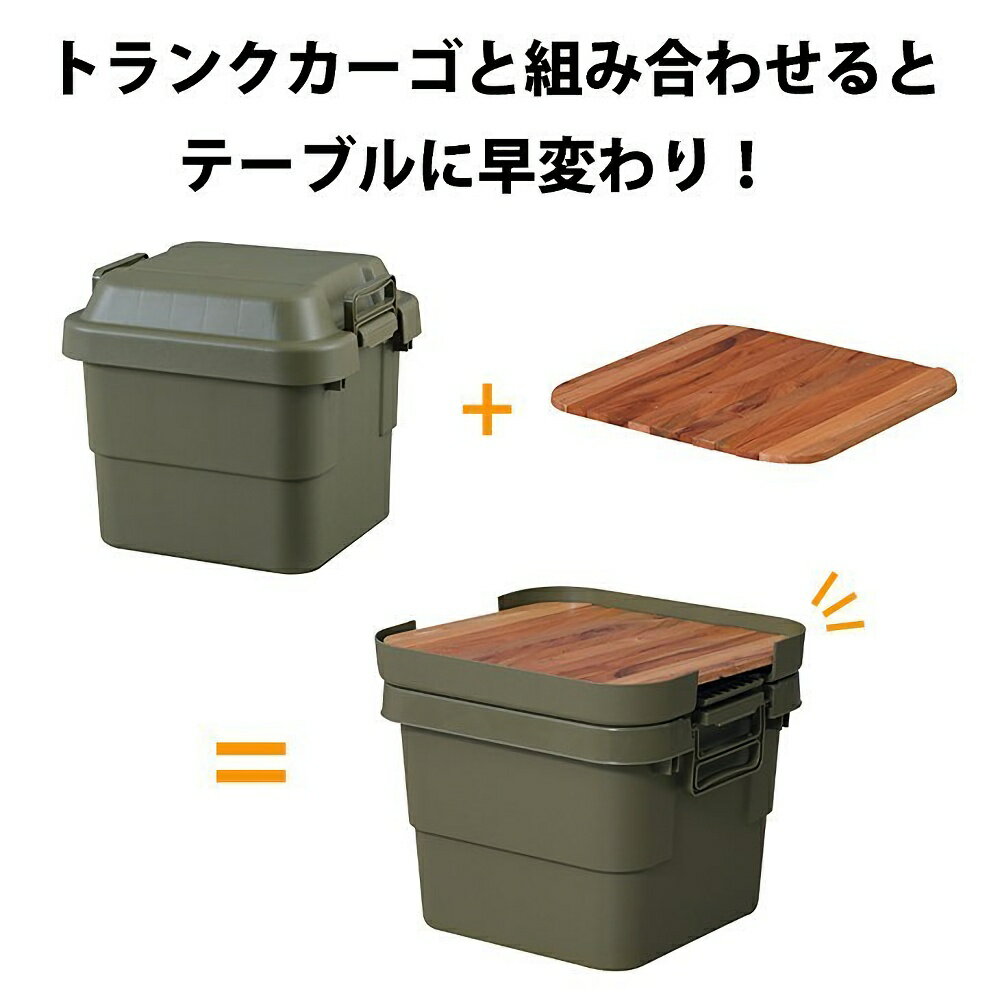 【送料無料】テーブルトップ トランクカーゴ 天板のみ 天板 50L用 無印良品 ポリプロピレン頑丈収納ボックス 大 対応 JACK&MARIE JKM RISU リス