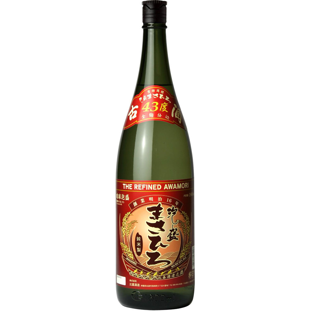 泡盛 まさひろ酒造 43度まさひろ 泡盛 1.8L 1800ml×1本 瓶