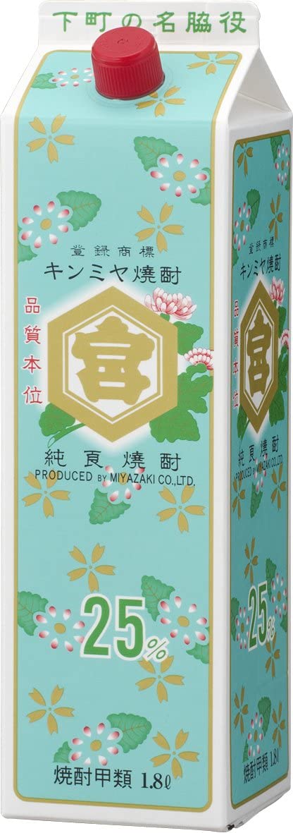 甲類焼酎 25度 金宮 パック 1800ml 1.8L 6本 2ケース キンミヤ焼酎 宮崎本店 ギフト 父親 誕生日 プレゼント