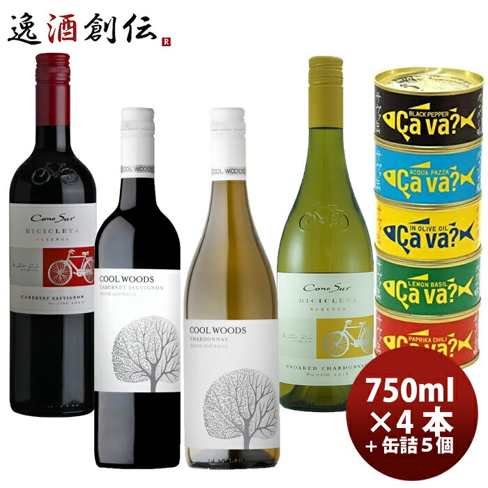 ワインセット カベルネS&シャルドネ飲み比べ×サヴァ缶5種詰め合わせセット 本州送料無料 四国は+200円、九州・北海道は+500円、沖縄は+3000円ご注文時に加算 ギフト 父親 誕生日 プレゼント