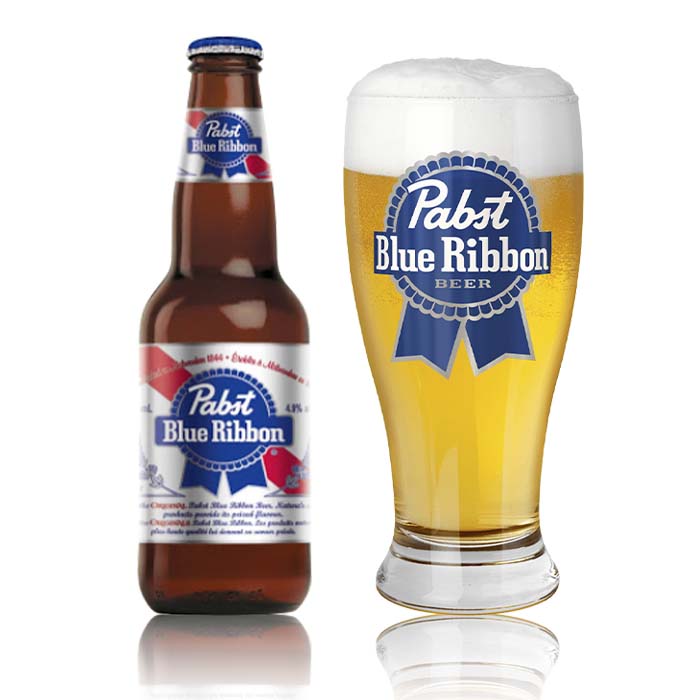 ビール アメリカ Pabst Blue Ribbon ( パブストブルーリボン ) 瓶 355ml 48本 ( 2ケース ) クラフトビール お酒