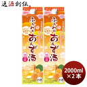 あんず酒 ふんわりあんず酒 パック 2000ml 2L 2本 リキュール 合同酒精 あんず 既発売