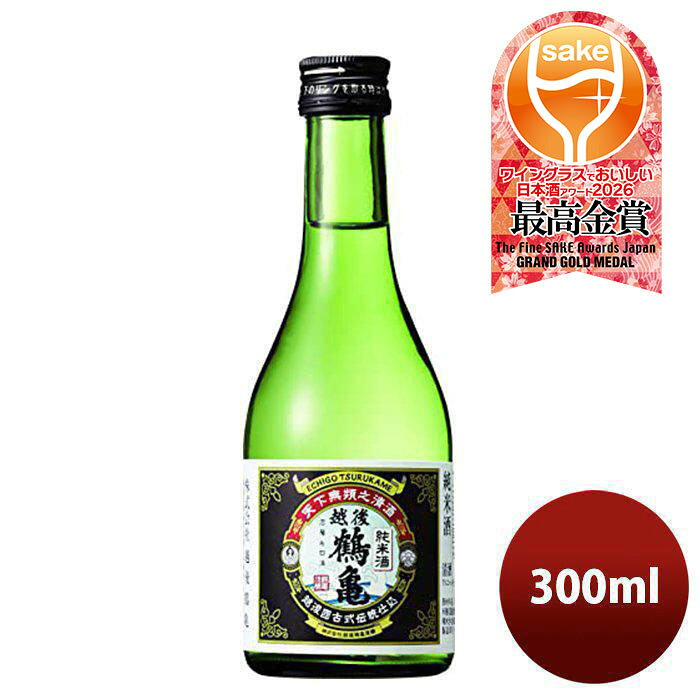 樂天商城 - 越後鶴亀 純米酒 300ml 1本 WGO