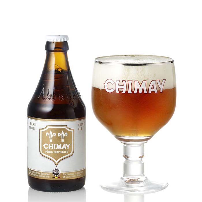 ビール ベルギー CHIMAY シメイ ホワイト 瓶 330ml ドライでビターな味わい クラフトビール 24本 ( 1ケース ) お酒