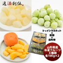 山形県産冷凍フルーツ シャインマスカット梨柿セット 既発売