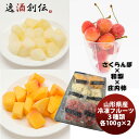 【5月15日は逸酒創伝の日!最大200円OFFクーポン配布中!】山形県産冷凍フルーツ おすすめセット2 (さくらんぼ・和梨・柿) のし・ギフト対応不可